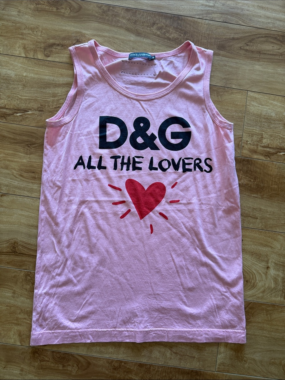 D&G Pink All The Lovers Tank